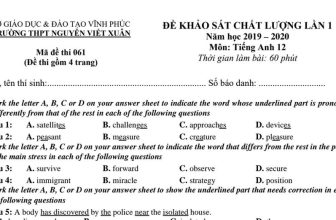 [🆕🇻🇳] Ngân hàng bài tập tiếng Anh theo chuyên đề 📚 Top1Learn 📕 DE THI THU THPT QG 2020 THPT NGUYEN VIET XUAN – VINH PHUC.pdf , shares-820✔️ , likes-637❤️️ , date-2020-02-17 00:23:07🇻🇳🇻🇳🇻🇳📰🆕