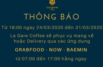 [☕️🇻🇳] La Gare Coffee 🥤 Top1Coffee ☕️  THÔNG BÁO TẠM NGƯNG PHỤC VỤLa Gare Coffee (LGC) xin phép thông báo đến quý khách hàng LGC sẽ tạm thời ngưng phục vụ tại cửa  , shares-1✔️ , likes-15❤️️ , date-2020-03-24 11:00:17🇻🇳🇻🇳🇻🇳📰🆕