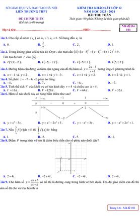 [🆕🇻🇳] TOÁN MATH – Tài liệu và đề thi môn Toán THPT 📚 Top1Learn 📕 Đề kiểm tra khảo sát Toán 12 năm 2023 – 2024 liên trường THPT – Hà Nội – TOANMATH.com , shares-71✔️ , likes-120❤️️ , date-2024-05-18 03:37:05🇻🇳🇻🇳🇻🇳📰🆕