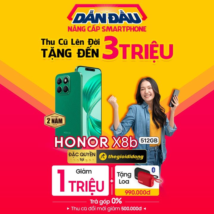 [🛍️🇻🇳] The Gioi Di Dong Joint Stock Company 🛍️ Top1Brand ⭐️ – Lưu trữ “đỉnh cao”, phong cách “thời thượng” cùng HONOR X8b 512GB

Đặc quyền ch …