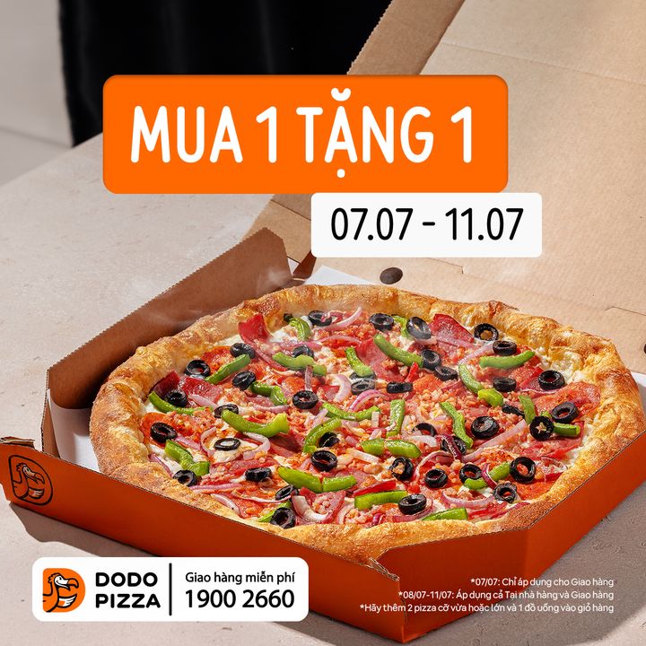 [🍕🇻🇳] Dodo Pizza Vietnam – Chuỗi nhà hàng Pizza tại TP.HCM 🍕 Top1Pizza – no1Pizza 🥘 – [07/07-11/07] Ưu đãi ngày đôi – Deal độc nhất🍕MUA 1 TẶNG 1 PIZZA và MIỄN PHÍ  …