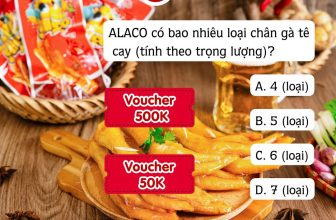 [🆕🇻🇳] Đồ ăn vặt ALACO chuyên chân gà, cánh gà, cá cơm ăn liền hot-trend của giới trẻ 🍔 Top1Food  🍜 [MINIGAME]
Chơi #minigame của #ALACO để nhận ngay VOUCHER 500K và hàng chục VOUCHER 50K (*) nhé!Chân gà tê cay của ALACO với nhiều kích thước cho bạn có  , shares-227✔️ , likes-755❤️️ , date-2024-05-12 20:41:08🇻🇳🇻🇳🇻🇳📰🆕