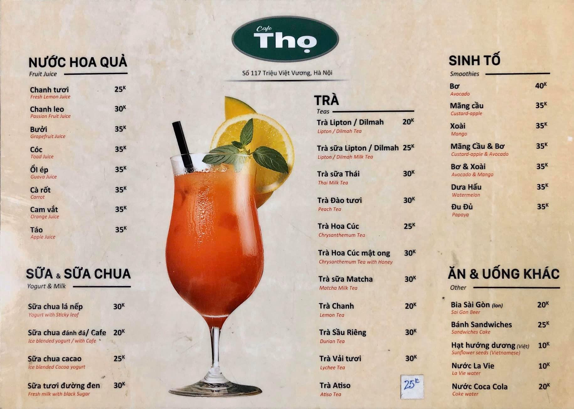 [☕️🇻🇳] Cafe Thọ – Thọ cafe là quán cafe nổi tiếng lâu đời 🥤 Top1Coffee ☕️ THÔNG BÁO!!
 Từ ngày mai Cafe Thọ sẽ ko nhận khách tại chỗ để tránh tụ tập đông người theo qđinh của UBND Phường. Tuy nhiên Cafe , shares-1✔️ , likes-18❤️️ , date-2020-03-14 17:30:39🇻🇳🇻🇳🇻🇳📰🆕