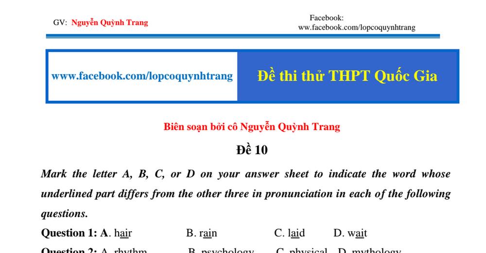 [🆕🇻🇳] Ngân hàng bài tập tiếng Anh theo chuyên đề 📚 Top1Learn 📕 thi thử 10.pdf , shares-218✔️ , likes-186❤️️ , date-2020-02-02 12:51:35🇻🇳🇻🇳🇻🇳📰🆕