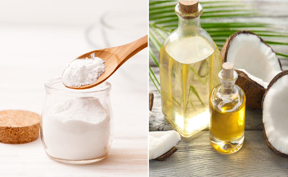 Mặt nạ baking soda và dầu ô liu