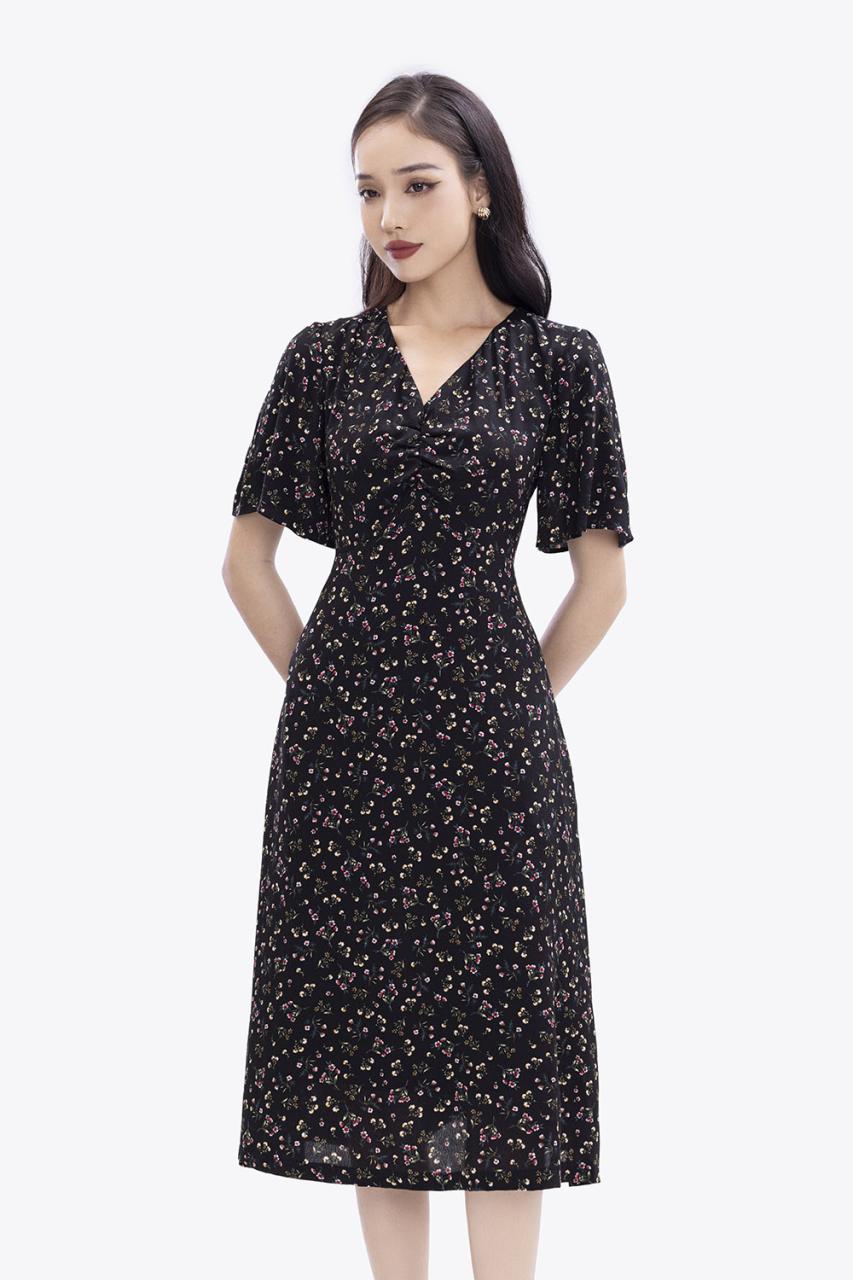 [🛒🇻🇳]Đầm xòe hoa nhí cổ V nhấn ngực – K&K Fashion , SKU – HL28-02 – kkfashion.vn 🇻🇳🛒Top1Shop🛒 🇻🇳Top1Vietnam🇻🇳 🛍🛒🇻🇳