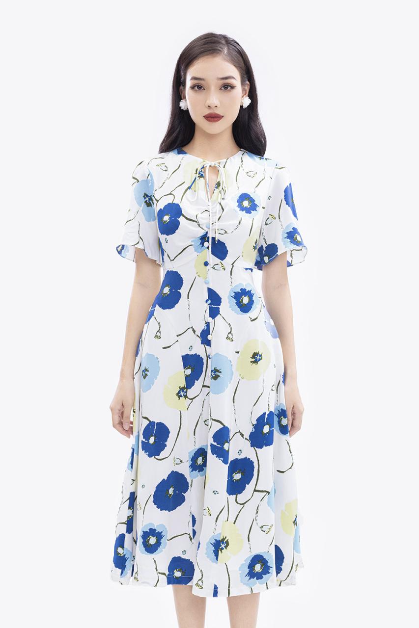 [🛒🇻🇳]Đầm xòe hoa tay cánh tiên phối nơ – K&K Fashion , SKU – KK169-29 – kkfashion.vn 🇻🇳🛒Top1Shop🛒 🇻🇳Top1Vietnam🇻🇳 🛍🛒🇻🇳