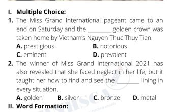 [🆕🇻🇳] Hội những học sinh chuyên Anh 📚 Top1Learn 📕 [EXERCISE: MISS GRAND 2021] Sức nóng của chị Thùy Tiên dường như vẫn chưa hạ, nên hôm nay ad quyết định design gấp một bài tập nho nhỏ về chị. Các em làm   , shares-41✔️ , likes-338❤️️ , date-2021-12-05 02:42:26🇻🇳🇻🇳🇻🇳📰🆕