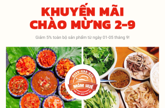 [🆕🇻🇳] MẮM HUẾ 🍔 Top1Food 🍜  𝐌𝐔̛̀𝐍𝐆 𝐐𝐔𝐎̂́𝐂 𝐊𝐇𝐀́𝐍𝐇 𝟐/𝟗
Chào mừng ngày lễ Quốc Khánh 2/9, MẮM HUẾ xin gửi đến quý khách hàng chương trình khuyến mãi hấp dẫn 𝗦𝗔𝗟𝗘 𝗢𝗙𝗙 5% từ ngày 1/9 đến , shares-1✔️ , likes-9❤️️ , date-2022-08-31 14:09:41🇻🇳🇻🇳🇻🇳📰🆕