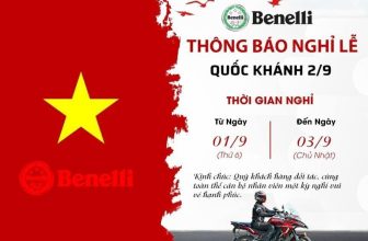 [🆕🇻🇳] Benelli HCM giới thiệu sản phẩm, tư vấn sử dụng, sửa chữa, bảo hành xe Benelli 🚗 Top1Go 🏍️  Chúng tôi trân trọng thông báo đến quý khách hàng lịch nghĩ lễ 2/9
Bắt đầu nghỉ từ 1/9 đến hết 3/9
Đi làm lại vào ngày 4/9/2023 (Thứ 2)
Kính chúc quý k , shares-0✔️ , likes-5❤️️ , date-2023-08-25 08:15:55🇻🇳🇻🇳🇻🇳📰🆕