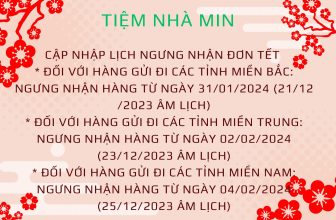 [🆕🇻🇳] Tiệm nhà Min – Shop chuyên quần áo trẻ em hàng QCCC, phong cách Hàn Quốc 😎❤️️⭐️ Tiệm nhà Min cập nhật lịch ngưng nhận đơn tết nhé khách iu
Lưu ý: chỉ áp dụng cho kênh facebook
Kênh shopee vẫn nhận đơn xuyên suốt tết
, shares-0✔️ , likes-2❤️️ , date-2024-01-22 04:03:29🇻🇳🇻🇳🇻🇳📰🆕