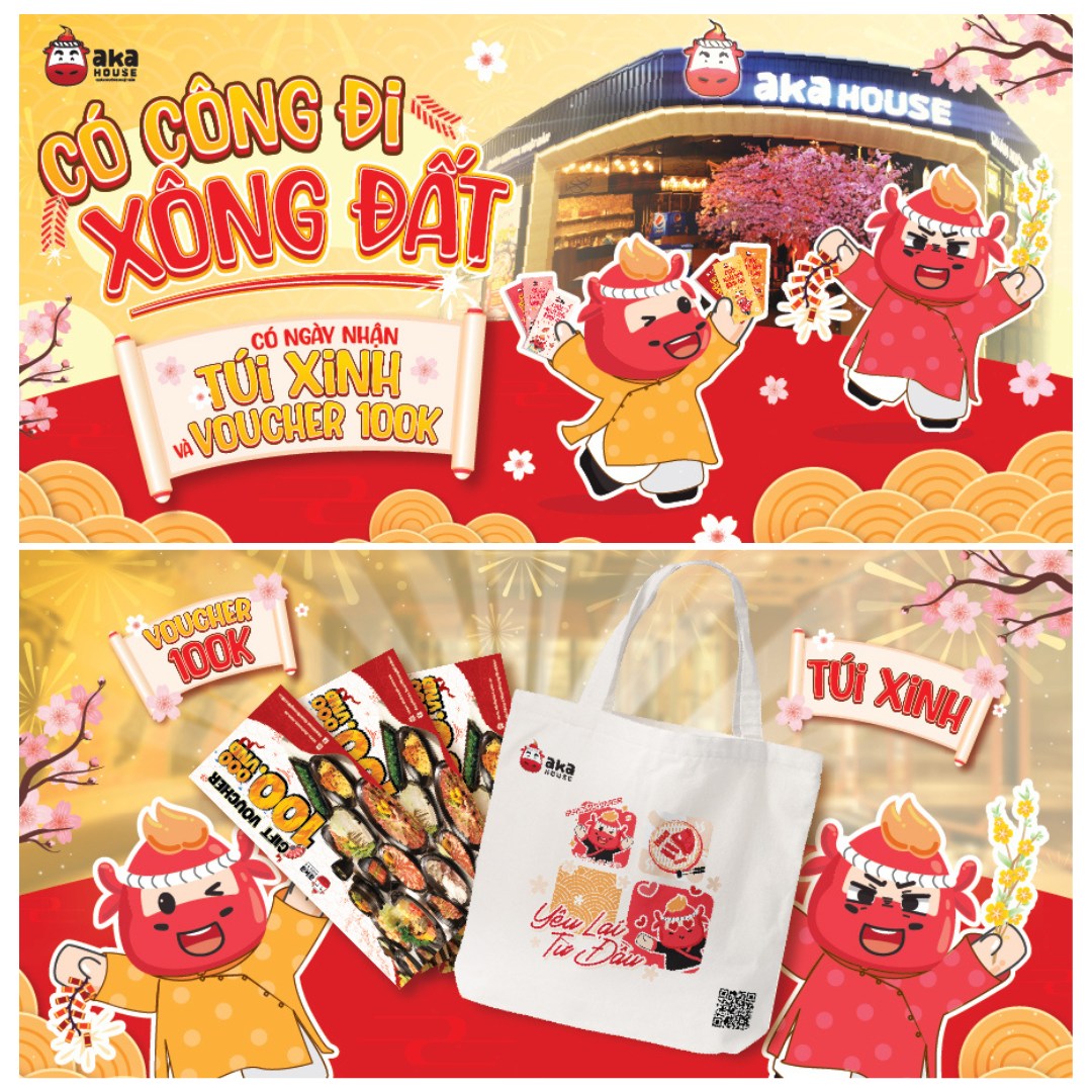 [🆕🇻🇳] Aka House – Quán nướng Nhật Bản 🍔 Top1Food 🍜 CÓ CÔNG ĐI XÔNG ĐẤT
CÓ NGÀY NHẬN TÚI XINH VÀ VOUCHER 100K

         Bước vào một cái, bước ra túi quà.
Khởi xuân đầy quà xinh với lì xì to mừng bạn đến xôn , shares-9✔️ , likes-2K❤️️ , date-2024-02-14 14:09:01🇻🇳🇻🇳🇻🇳📰🆕