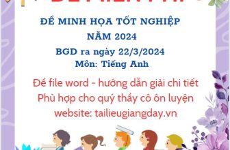 [🆕🇻🇳] Tài Liệu Giảng Dạy – Chuyên đề, đề thi thử tốt nghiệp, giáo án, đề thi-kiểm tra 📚 Top1Learn 📕 ĐỀ MIỄN PHÍ
Đề minh họa tốt nghiệp năm 2024
BGD ra ngày 22/3/2024
Đề file word có hướng dẫn giải chi tiết
Chi tiết dưới comment
, shares-0✔️ , likes-3❤️️ , date-2024-04-02 08:52:39🇻🇳🇻🇳🇻🇳📰🆕