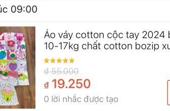 [🆕🇻🇳] Min Kids – Quần Áo Trẻ Em Xuất Dư 😎❤️️⭐️ #FLASH_SALE 9:00-12:00
Deal Shock: 55k-> #19k/c
Áo cotton babydoll thêu hình xinh ơi là xinh sz nhí giá sale chớp nhoáng chỉ ~19k/c
Bé mặc yêu lắm mẹ , shares-0✔️ , likes-0❤️️ , date-2024-04-10 14:15:52🇻🇳🇻🇳🇻🇳📰🆕