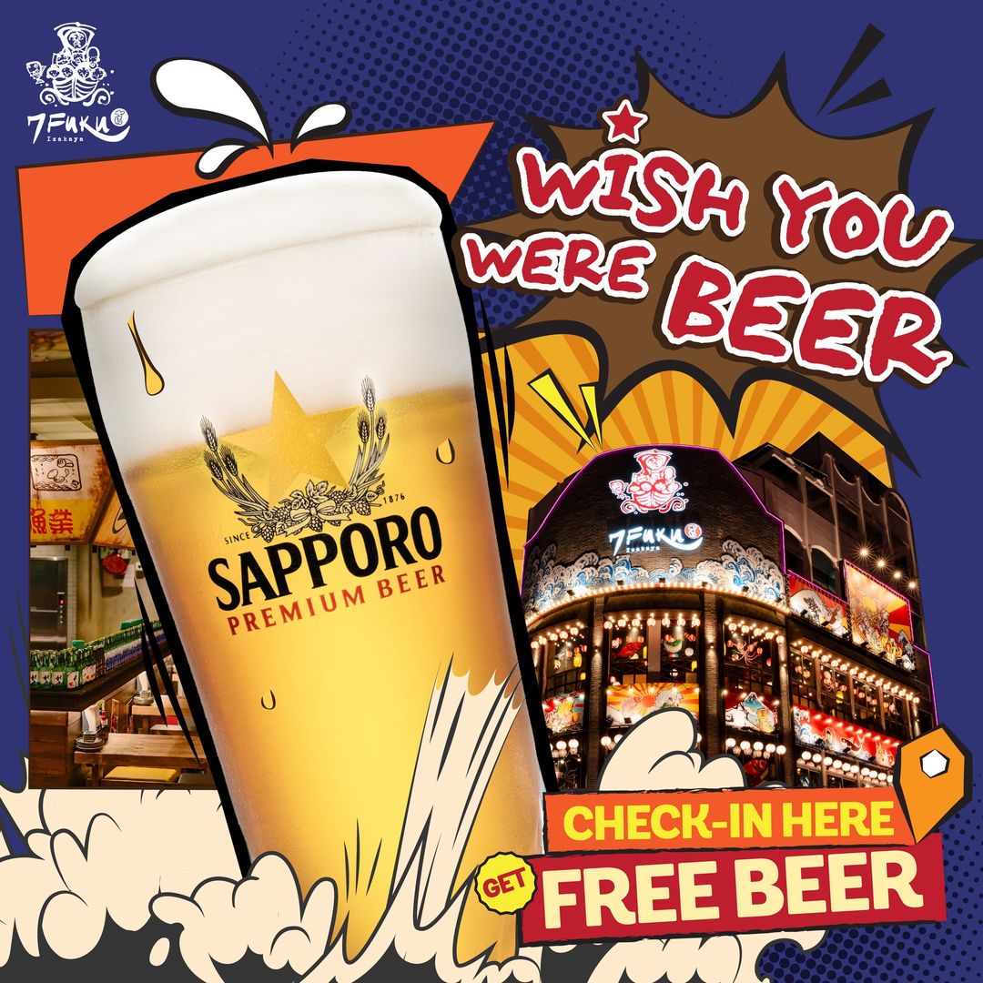 [🆕🇻🇳] 7Fuku – Izakaya Restaurant 🍔 Top1Food  🍜 CHECK-IN AND DRINK
 Save your tears for another day but save your photos for today and get beer free from 7Fuku Izakaya. 1 – 2 – 3 Dzooooo!!!  Send us a me , shares-3✔️ , likes-750❤️️ , date-2024-04-22 21:00:04🇻🇳🇻🇳🇻🇳📰🆕