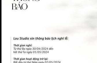 [🆕🇻🇳] LOU Wedding Studio 🤵🏻 Top1Wedding 👰🏻  LOU STUDIO THÔNG BÁO NGHỈ LỄLOU Studio xin trân trọng thông báo lịch nghỉ lễ đến Quý khách hàng như sau:Thời gian nghỉ lễ:
Từ thứ Ba ngày 30/04/2024 , shares-0✔️ , likes-3❤️️ , date-2024-04-26 13:00:04🇻🇳🇻🇳🇻🇳📰🆕