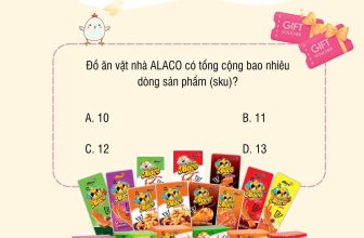 [🆕🇻🇳] Đồ ăn vặt ALACO chuyên chân gà, cánh gà, cá cơm ăn liền hot-trend của giới trẻ 🍔 Top1Food  🍜 [MINIGAME]
Chơi #minigame của #ALACO để nhận ngay VOUCHER 500K và hàng chục VOUCHER 50K (*) nhé!Chỉ với 2 bước:
– Bước 1: Like page, like bài viết, chia , shares-0✔️ , likes-3❤️️ , date-2024-04-26 19:08:06🇻🇳🇻🇳🇻🇳📰🆕