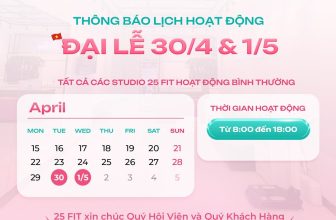 [🆕🇻🇳] 25 FIT hệ thống phòng tập công nghệ EMS Training ⛹️‍♂️ THÔNG BÁO LỊCH HOẠT ĐỘNG TRONG ĐẠI LỄ 30/4 & 1/5Trong đại lễ 30/4 & 1/5 này, hệ thống phòng tập 25 FIT vẫn hoạt động bình thường nhằm phục vụ Quý Hội vi , shares-0✔️ , likes-7❤️️ , date-2024-04-26 17:00:05🇻🇳🇻🇳🇻🇳📰🆕