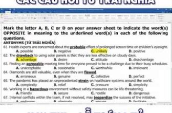 [🆕🇻🇳] Tiếng Anh thầy Tiểu Đạt – chuyên luyện thi Đại Học 📚 Top1Learn 📕 Các câu hỏi Từ trái nghĩa hay thi – dễ trúng tủ
, shares-0✔️ , likes-376❤️️ , date-2024-06-09 16:03:29🇻🇳🇻🇳🇻🇳📰🆕