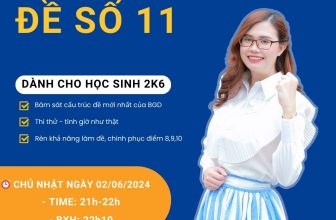 [🆕🇻🇳] Luyện Thi Tiếng Anh Cùng Cô Phạm Liễu 📚 Top1Learn 📕 THÔNG BÁO: THI THỬ ĐỀ THỰC CHIẾN SỐ 11
“Đề mô phát triển dựa trên đề Minh Họa 2024 – BGD” CHỦ NHẬT NGÀY 02/06/2024
– Thời gian: 21h
– BXH trao thưởng: 2 , shares-17✔️ , likes-135❤️️ , date-2024-06-01 10:00:19🇻🇳🇻🇳🇻🇳📰🆕