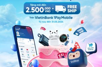 [🆕🇻🇳] VietinBank – Ngân hàng TMCP Công Thương Việt Nam 💵 🏧  SINH NHẬT – VNSHOP TẶNG DEAL XINH
Hàng ngàn ưu đãi 5 sao đã đổ bộ trên VietinBank iPay Mobile. Nhập tiệc sinh nhật, Mua sắm VnShop ngay!SALE ĐỈNH NGÀY ĐỈ , shares-8✔️ , likes-747❤️️ , date-2024-05-27 19:00:21🇻🇳🇻🇳🇻🇳📰🆕