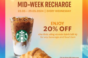 [☕️🇻🇳] Starbucks Vietnam 🥤 Top1Coffee ☕️ GIỮA TUẦN NẠP “VITAMIN TƯƠI” CÙNG STARBUCKS​Bạn cần thêm động lực để “cân” mọi deadline?​
Starbucks có ngay ƯU ĐÃI 20% cho mọi món bánh & nước để giúp bạ , shares-4✔️ , likes-144❤️️ , date-2024-05-21 01:00:17🇻🇳🇻🇳🇻🇳📰🆕