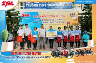 [🆕🇻🇳] SYM Vietnam 🚗 Top1Go 🏍️  Hoạt động “Hướng dẫn lái xe an toàn“ tại Trường THPT Trần Văn Long, Trà Vinh, ngày 23/05/2024.
#laixeantoan2024
, shares-3✔️ , likes-46❤️️ , date-2024-05-23 00:13:43🇻🇳🇻🇳🇻🇳📰🆕