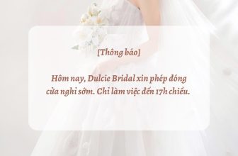 [🆕🇻🇳] Dulcie Bridal – Cửa hàng váy cưới 🤵🏻 Top1Wedding 👰🏻  [𝐓𝐡𝐨̂𝐧𝐠 𝐛𝐚́𝐨]
Hôm nay thứ Tư ngày 12/06/2024, Dulcie Bridal xin phép đóng cửa nghỉ sớm, chỉ làm việc đến 17h chiều thay vì 21h như mọi khi.Vì vậy, nếu nà , shares-0✔️ , likes-5❤️️ , date-2024-06-11 19:30:32🇻🇳🇻🇳🇻🇳📰🆕