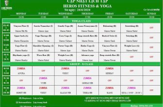 [🆕🇻🇳] Heros Fitness & Yoga 🧘 Top1Yoga 🤸🏻‍♀️ CẬP NHẬT LỊCH TẬP TUẦN MỚI TỪ 24.06 – 30.06.2024
+ Kính gửi quý hội viên lịch tập tuần mới
+ Quý hội viên vui lòng lưu ý giờ tập để tránh bỏ lỡ buổi tập qu , shares-0✔️ , likes-3❤️️ , date-2024-06-23 15:42:47🇻🇳🇻🇳🇻🇳📰🆕