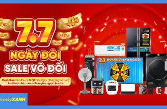 [🆕🇻🇳] Điện máy XANH (dienmayxanh.com) ♥️️ Top1Index 📚  7.7 Ngày đôi – SALE vô đối  Online giảm cực sốc
Chơi game vòng quay may mắn Có cơ hội nhận mã giảm đến 1 TRIỆU  Thời gian: 05/07 – 07/07
Áp dụng đặt hàng , shares-0✔️ , likes-18❤️️ , date-2024-07-04 18:00:19🇻🇳🇻🇳🇻🇳📰🆕