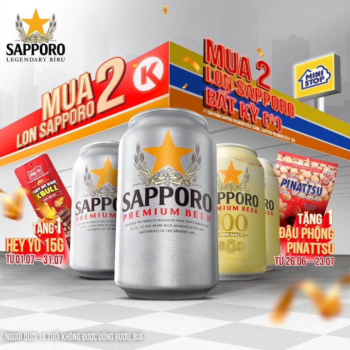 [🥂🇻🇳] Sapporo Vietnam 🍹 Top1Drink 🍻 – MUA SAPPORO PREMIUM BEER – RINH QUÀ “NGON”, NHẬN DEAL XỊN 🤩Từ 26/06 đến 23/07, …