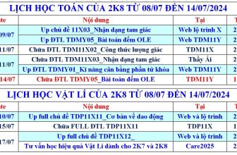 [🆕🇻🇳] Học Toán Lí cùng thầy Ái và Tư Duy Mở 📚 Top1Learn 📕 Lịch học TOÁN và VẬT LÍ dành cho 2K8 trong 10 ngày tới nhé!
————
Thầy đang có dự kiến xếp lịch học cố định TDM11Y_VDC Toán lớp 11 của các em 2K8  , shares-3✔️ , likes-466❤️️ , date-2024-07-09 12:59:12🇻🇳🇻🇳🇻🇳📰🆕