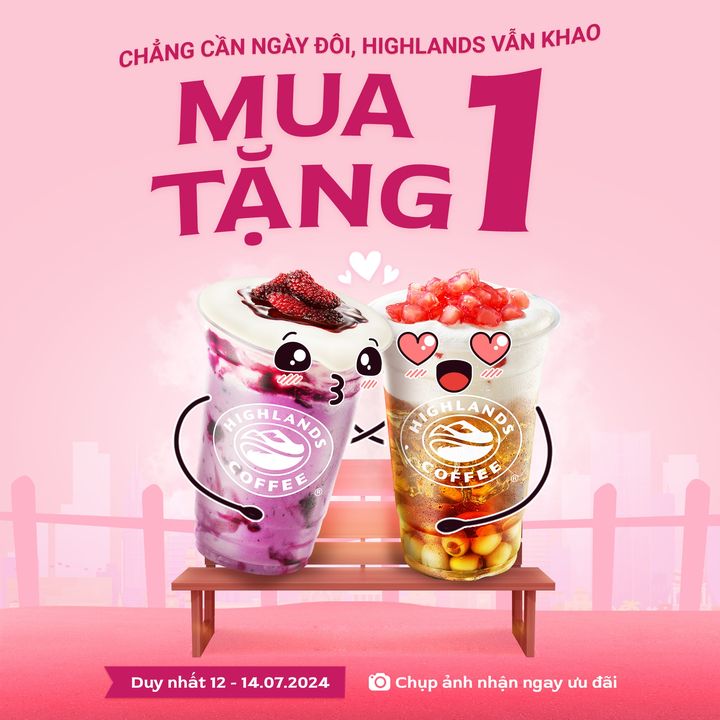 [☕️🇻🇳] Highlands Coffee – THƯƠNG HIỆU BẮT NGUỒN TỪ CÀ PHÊ VIỆT NAM ☕️ Top1Coffee 🥤 – CHẲNG CẦN NGÀY ĐÔIHIGHLANDS VẪN KHAO MUA 1 TẶNG 1🥰 Vì chỉ cần mình có  …