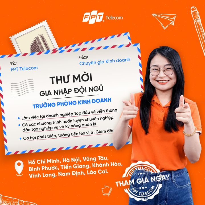 [💼🇻🇳] Tuyển dụng FPT Telecom 💼 Top1Jobs 👥 – Thư này được gửi tới bạn – chuyên gia kinh doanh tài ba🔸 Với kinh nghiệm q …