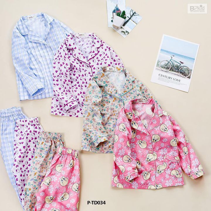 [🙇🇻🇳] B2KID – Chuyên sỉ buôn quần áo trẻ em 😎❤️️⭐️ – 💗 ✦𝐁𝟐𝐊𝐈𝐃✦: mẫu pijama cực xinh dành cho bé gái 💗P-TD034☘️ C …