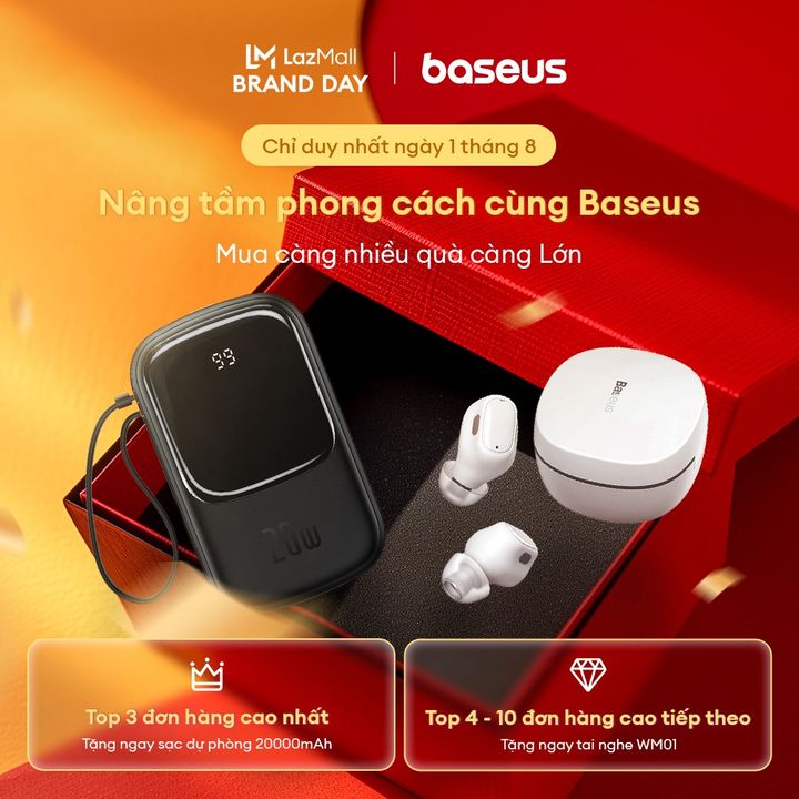 [🛍️🇻🇳] Lazada là trang mua sắm trực tuyến uy tín hàng đầu tại Việt Nam 🛍️ Top1Shop ❤️️ – Điều quan trọng cần nhắc 3 lần!!!Baseus chạy brand day on Lazada ngày 1.8.2024B …