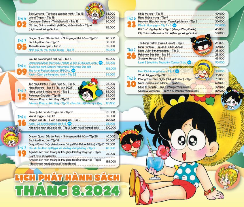 [📚🇻🇳] NXB Kim Đồng là NXB đứng đầu trong việc xuất bản sách và văn hóa phẩm 📕 Top1Book 📚 – #Lich_phat_hanh_comicKĐ THÁNG 8 – 2024!![THÁNG MỚI ĐẦY ẮP TRUYỆN MỚI 📚]☀ …