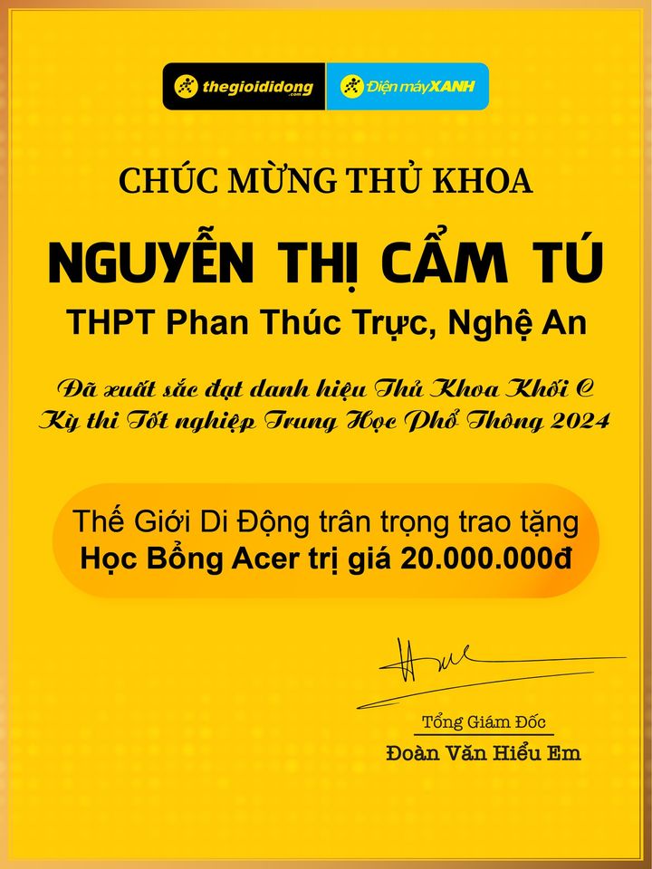 [🛍️🇻🇳] The Gioi Di Dong Joint Stock Company 🛍️ Top1Brand ⭐️ – Hoàn cảnh gia đình khó khăn, Cẩm Tú là chị cả trong gia đình có 2 chị em gái,  …