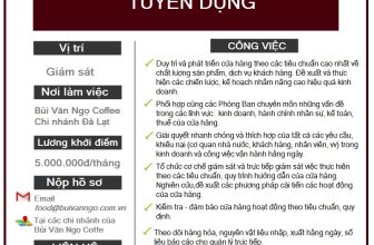 [☕️🇻🇳] Coffee Bùi Văn Ngọ – Đà Lạt 🥤 Top1Coffee ☕️ Vị trí #GIÁM_SÁT tại Bùi Văn Ngọ Coffee Đà Lạt đang chờ các bạn.
, shares-3✔️ , likes-1❤️️ , date-2019-10-03 17:00:13🇻🇳🇻🇳🇻🇳📰🆕