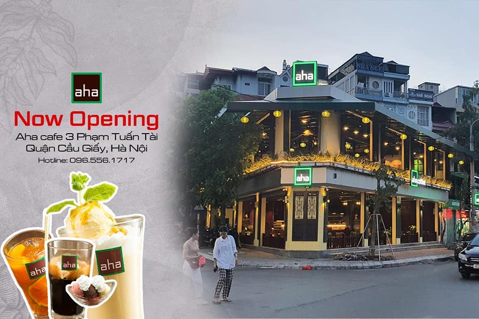 [☕️🇻🇳] AHA Cafe 🥤 Top1Coffee ☕️ *Hệ thống Aha Cafe Khai Trương  cửa hàng mới : 
1) Số 3 Phạm Tuấn Tài ,Cầu Giấy, Hà Nội.
2) Số 28 Nguyễn Thị Định, Thanh Xuân, H , shares-1✔️ , likes-41❤️️ , date-2020-07-29 21:10:13🇻🇳🇻🇳🇻🇳📰🆕