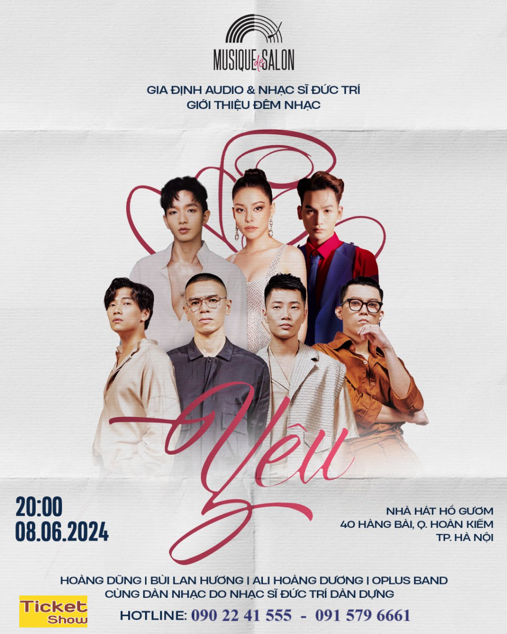 [🛒🇻🇳]Bán vé đêm nhạc liveshow "Yêu" - Ticket Show - , SKU - - ticketshow.vn 🇻🇳🛒Top1Shop🛒 🇻🇳Top1Vietnam🇻🇳 🛍🛒🇻🇳