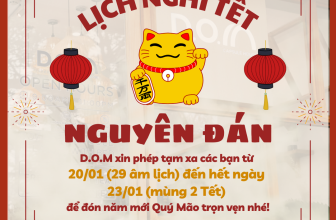 [☕️🇻🇳] D.O.M- Coffee Capsule 🥤 Top1Coffee ☕️ NHÀ D.O.M THÔNG BÁO LỊCH NGHỈ TẾT QUÝ MÃO 2023
Một năm nữa đồng hành cùng những vị khách thương mến đã trôi qua, D.O.M xin phép  , shares-0✔️ , likes-1❤️️ , date-2023-01-17 01:04:54🇻🇳🇻🇳🇻🇳📰🆕