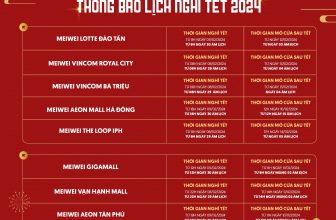 [🆕🇻🇳] Meiwei – Trung Hoa Mỹ Vị  🍔 Top1Food 🍜 [TQ] THÔNG BÁO LỊCH HOẠT ĐỘNG TẾT GIÁP THÌN NHÀ MEIWEIMeiWei xin thông báo lịch nghỉ Tết Nguyên Đán Giáp Thìn 2024 cho các chi nhánh trên toàn quốc.Me , shares-0✔️ , likes-0❤️️ , date-2024-02-04 13:10:55🇻🇳🇻🇳🇻🇳📰🆕