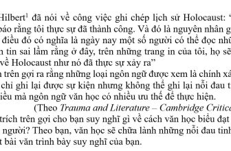 [🆕🇻🇳] BLOG CHUYÊN VĂN – Góp phần kiến tạo giờ văn hạnh phúc 📚 Top1Learn 📕 Văn học biểu đạt và chữa lành nỗi đauĐề bài:
Raul Hilbert  đã nói về công việc ghi chép lịch sử Holocaust: “Bây giờ tôi được thông báo rằng tôi thực sự  , shares-153✔️ , likes-352❤️️ , date-2024-02-18 23:43:38🇻🇳🇻🇳🇻🇳📰🆕