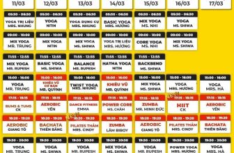 [🆕🇻🇳] Army Fitness & Yoga – Trung tâm thể dục thể thao cao cấp 🏋️ Top1Gym 💪  LỊCH TẬP TUẦN
Trung tâm xin gửi quý hội viên lịch tập tuần mới.
Thời gian : Từ 11/03 đến 17/03/2024
—
Army Fitness & Yoga trân trọng thông báo và kín , shares-0✔️ , likes-6❤️️ , date-2024-03-09 21:48:40🇻🇳🇻🇳🇻🇳📰🆕