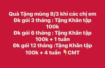 [🆕🇻🇳] HYMALAYA YOGA – “Đến là Thích” – Tập là Mê 🧘 Top1Yoga 🤸🏻‍♀️ Quà Tặng mùng 8/3 khi các chị em
Đk gói 3 tháng : Tặng Khăn tập 100k
Đk gói 6 tháng : Tặng Khăn tập 100k + 1 tuần
Đk gói 12 tháng :Tặng Khăn tập 100k +  , shares-0✔️ , likes-8❤️️ , date-2024-03-07 01:44:07🇻🇳🇻🇳🇻🇳📰🆕