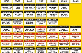 [🆕🇻🇳] Army Fitness & Yoga – Trung tâm thể dục thể thao cao cấp 🏋️ Top1Gym 💪  LỊCH TẬP TUẦN
Trung tâm xin gửi quý hội viên lịch tập tuần mới.
Thời gian : Từ 18/03 đến 24/03/2024
—
Army Fitness & Yoga trân trọng thông báo và kín , shares-1✔️ , likes-8❤️️ , date-2024-03-16 21:41:07🇻🇳🇻🇳🇻🇳📰🆕