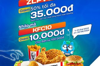 [🆕🇻🇳] KFC Vietnam 🍔 Top1Food 🍜  SIÊU DEAL CHÀO THÁNG 4 TẠI KFC!Đón chào tháng mới với ưu đãi cực kỳ hấp dẫn tại KFC, thanh toán ZaloPay giảm đến 50%Xem chi tiết:Nhập mã “ZLPVUI , shares-13✔️ , likes-93❤️️ , date-2024-04-08 21:38:26🇻🇳🇻🇳🇻🇳📰🆕