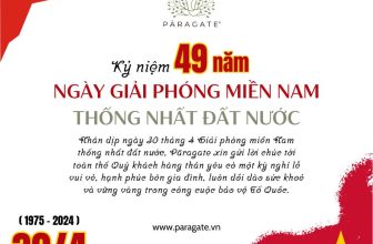 [🆕🇻🇳] Paragate Yoga & Pilates 🧘 Top1Yoga 🤸🏻‍♀️  𝐌𝐔̛̀𝐍𝐆 𝐊𝐈̉ 𝐍𝐈𝐄̣̂𝐌 𝟒𝟗 𝐍𝐀̆𝐌 𝐍𝐆𝐀̀𝐘 𝐆𝐈𝐀̉𝐈 𝐏𝐇𝐎́𝐍𝐆 𝐌𝐈𝐄̂̀𝐍 𝐍𝐀𝐌 𝐓𝐇𝐎̂́𝐍𝐆 𝐍𝐇𝐀̂́𝐓 Đ𝐀̂́𝐓 𝐍𝐔̛𝐎̛́𝐂.
Nhân dịp ngày 30 tháng 4 – Giải phóng miền Nam thống nhất đất nước,  , shares-0✔️ , likes-1❤️️ , date-2024-04-29 13:00:10🇻🇳🇻🇳🇻🇳📰🆕