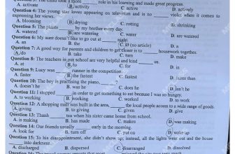 [🆕🇻🇳] Mclass – Lớp Học Livestream 📚 Top1Learn 📕 MỚI NHẤT: Đề thi Tiếng Anh TN THPT 2024
Mã đề 417, 423
Các bạn check ngay đáp án trong livestream của cô Thảo nhé?!
, shares-0✔️ , likes-72❤️️ , date-2024-06-27 21:57:40🇻🇳🇻🇳🇻🇳📰🆕